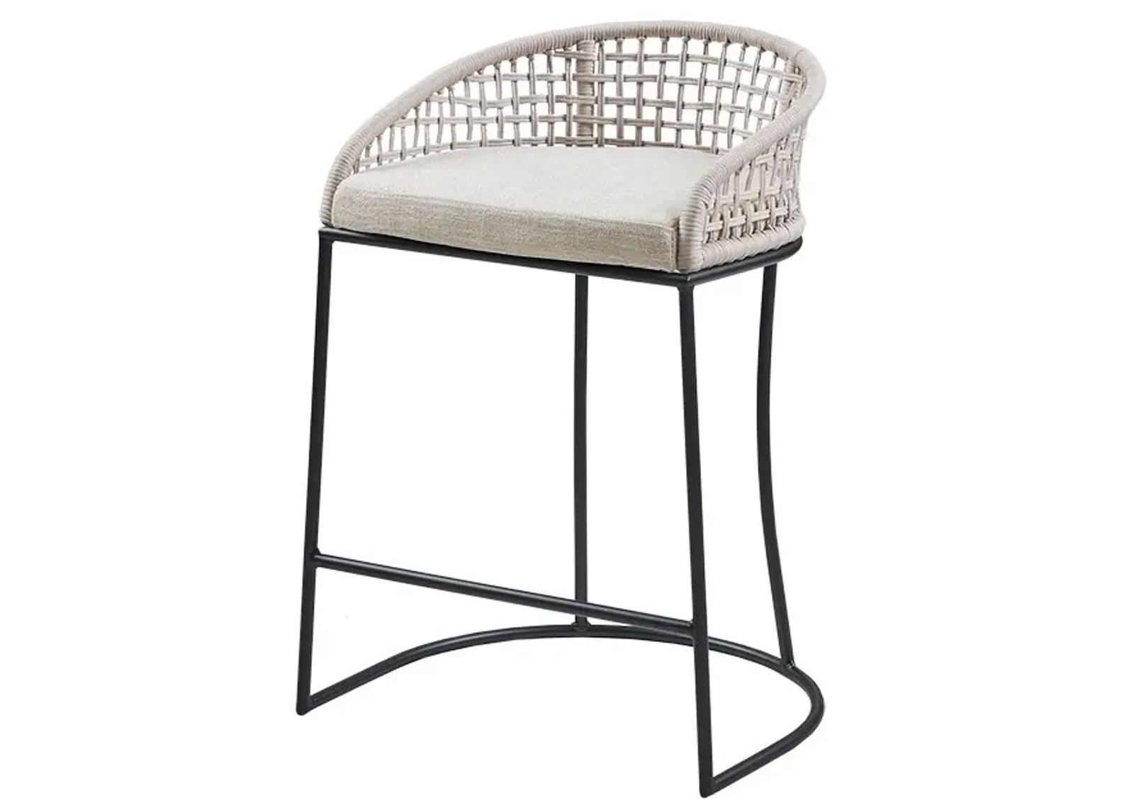 Olliix by Madison Park Hermosa Natural 25" Woven Counter Height Stool