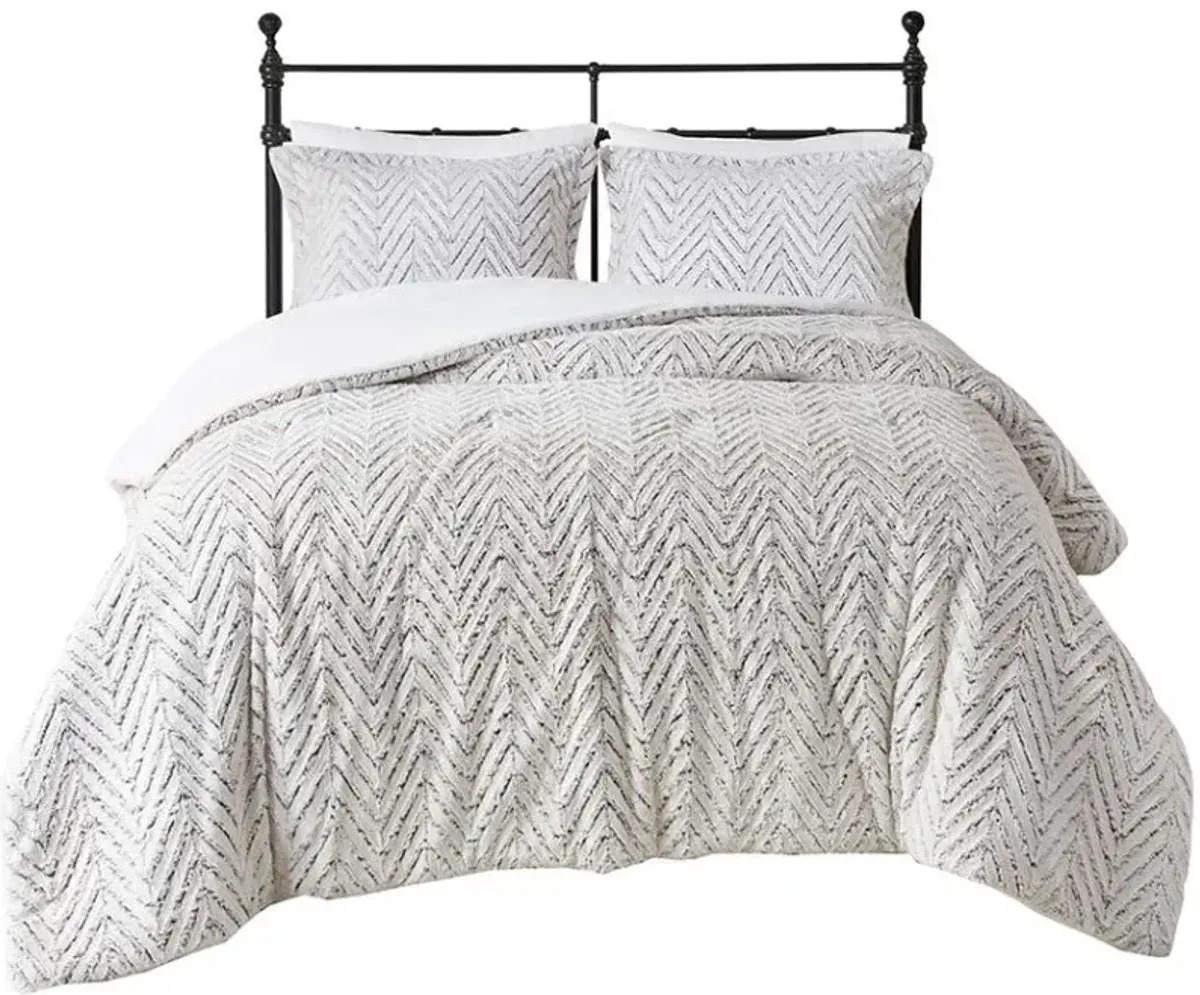 Olliix by Madison Park Adelyn Ivory Twin/Twin XL Ultra Plush Down Alternative Comforter Set