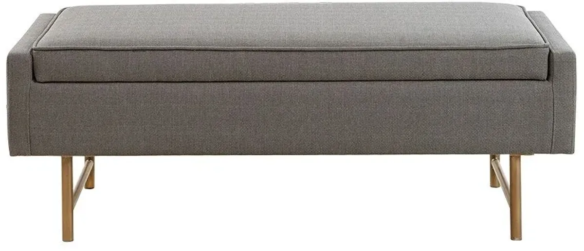 Olliix by Madison Park Grey Heath Accent Bench