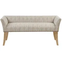 Olliix by Madison Park Taupe Multi Welburn Accent Bench