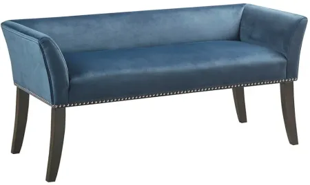 Olliix by Madison Park Blue Welburn Accent Bench