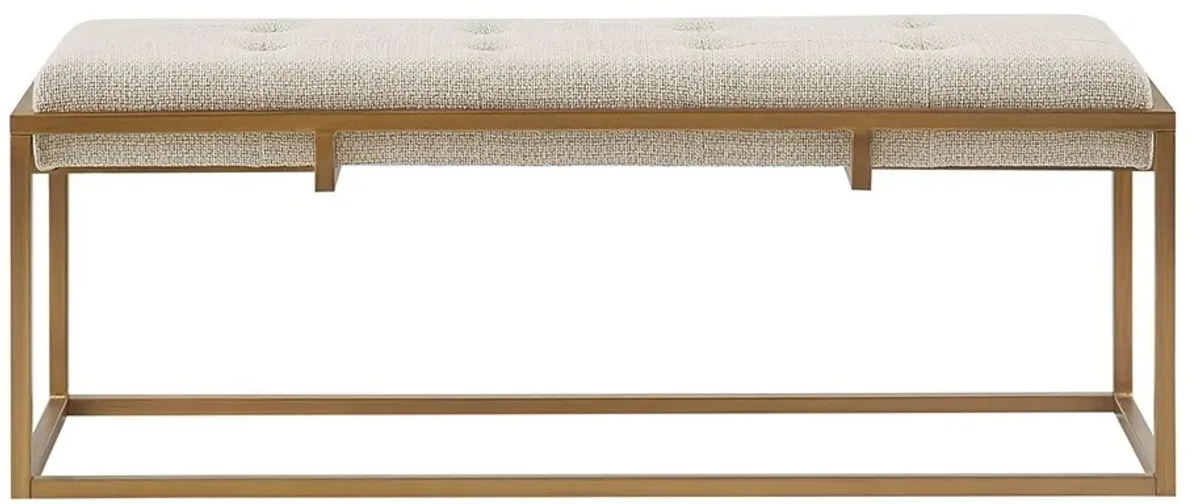 Olliix by Madison Park Greenwich Brown/Antique Bronze Accent Bench