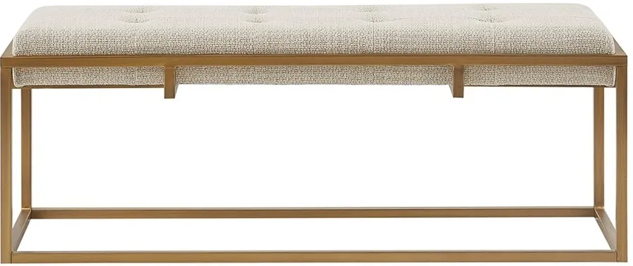 Olliix by Madison Park Greenwich Brown/Antique Bronze Accent Bench