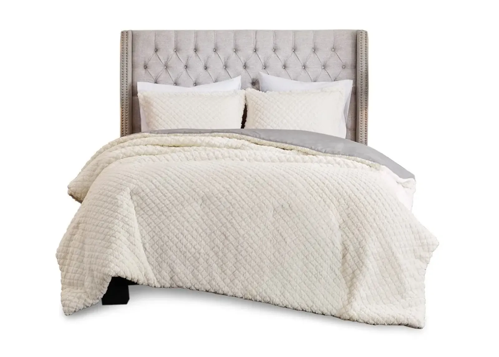 Olliix by Intelligent Design Emma Grey Queen Comforter and Sheet Set