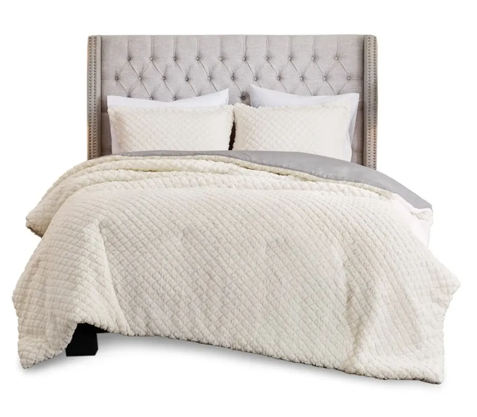 Olliix by Intelligent Design Emma Grey Queen Comforter and Sheet Set