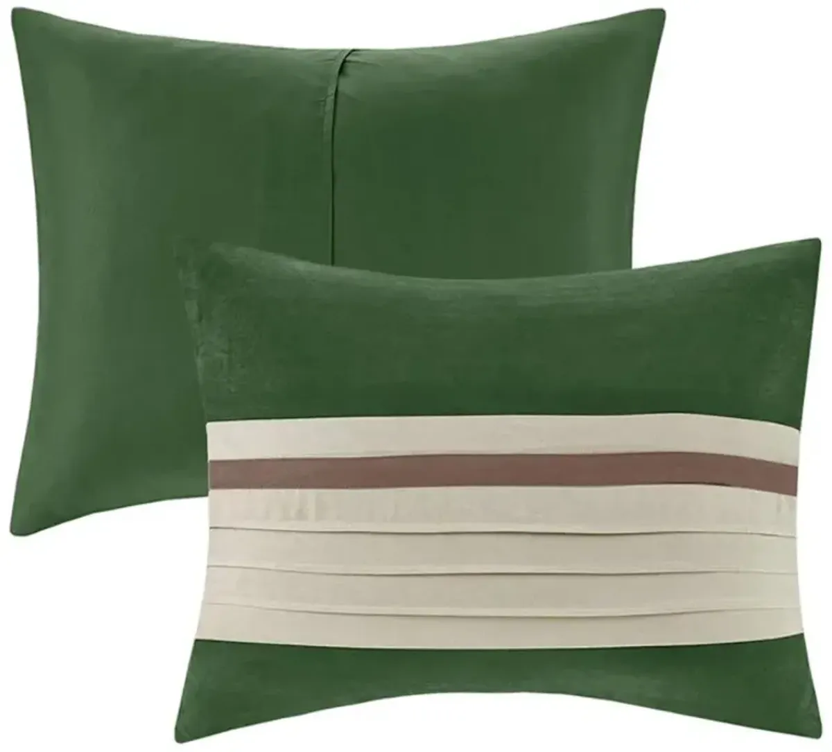 Olliix by Madison Park Palmer 7 Piece Green King Comforter Set