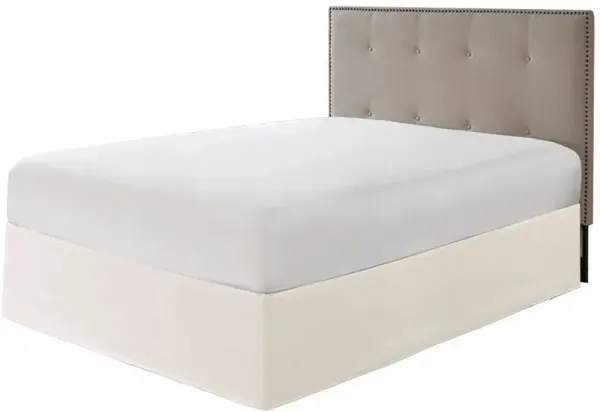 Olliix by Madison Park Ivory Simple Fit Wrap Around Adjustable Bed Skirt
