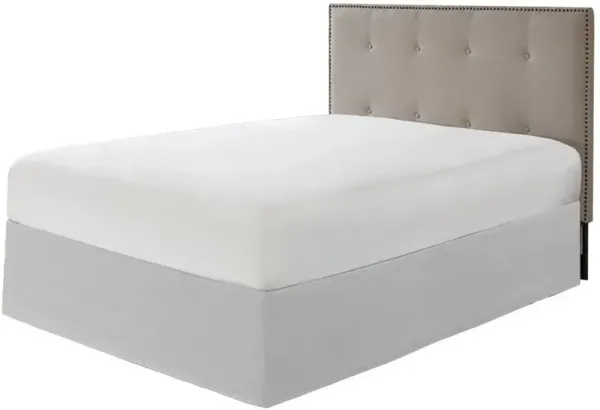 Olliix by Madison Park Grey Simple Fit Wrap Around Adjustable Bed Skirt