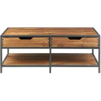 Olliix by Madison Park Natural/Graphite Hudson Coffee Table