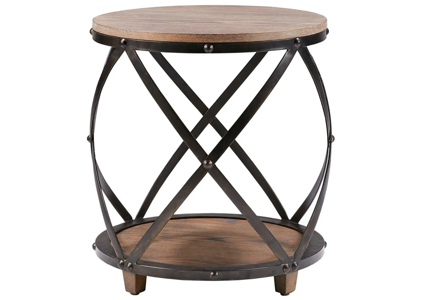 Olliix by Madison Park Antique Bronze Cirque Bent Metal Accent Table