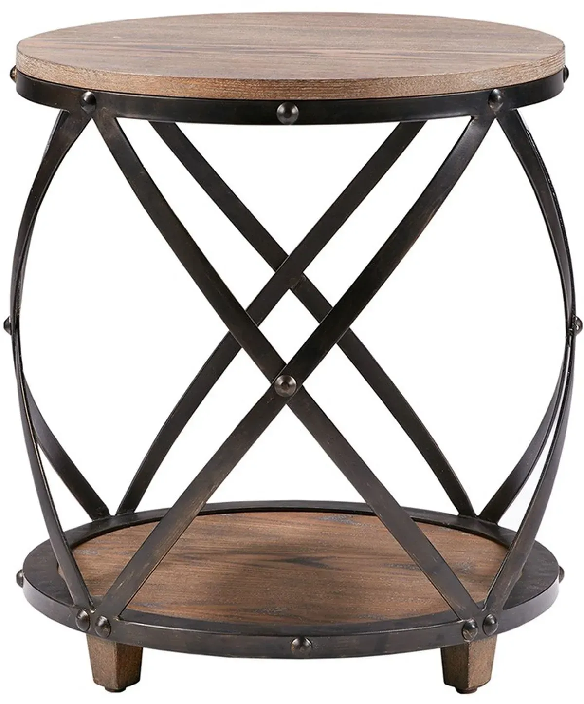 Olliix by Madison Park Antique Bronze Cirque Bent Metal Accent Table