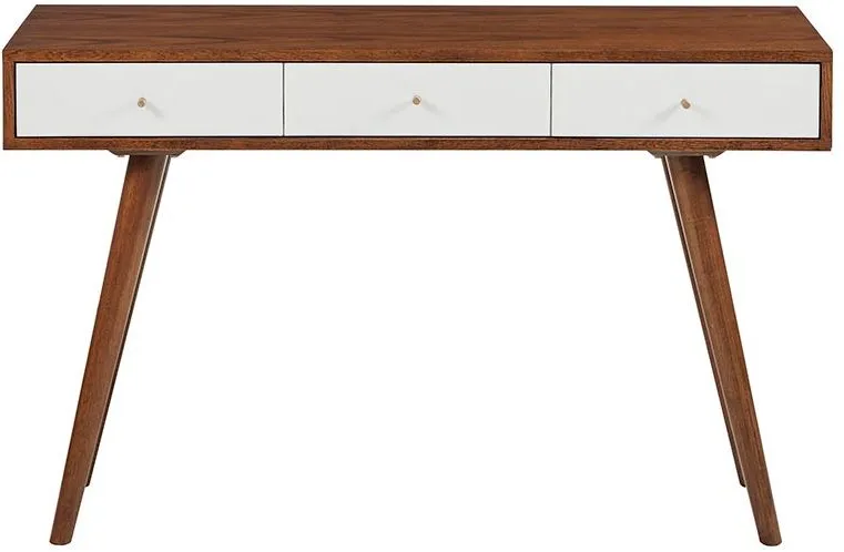 Olliix by Madison Park White/Pecan Rigby Writing Desk