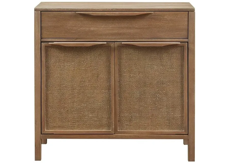 Olliix by Madison Park Palisades Natural 2 Door Woven Accent Chest