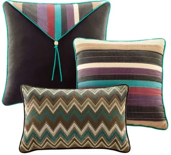 Olliix by Madison Park Multi King/California King Yosemite Reversible Coverlet Set