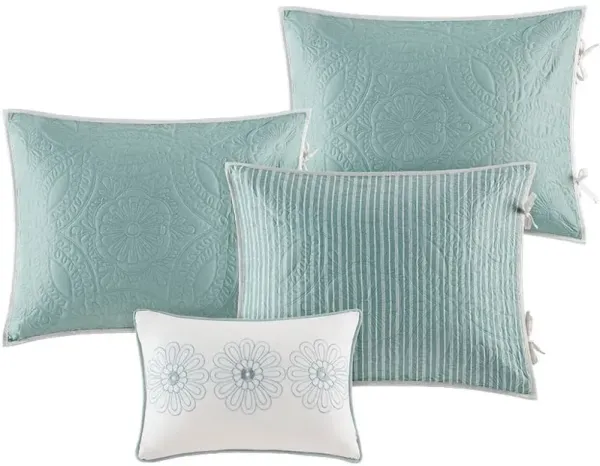 Olliix by Madison Park 6 Piece Blue Peyton Reversible Daybed Cover Set