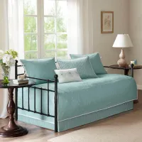 Olliix by Madison Park 6 Piece Blue Peyton Reversible Daybed Cover Set