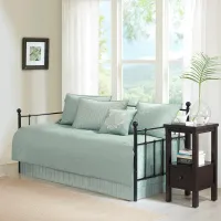 Olliix by Madison Park 6 Piece Seafoam Quebec Reversible Daybed Cover Set