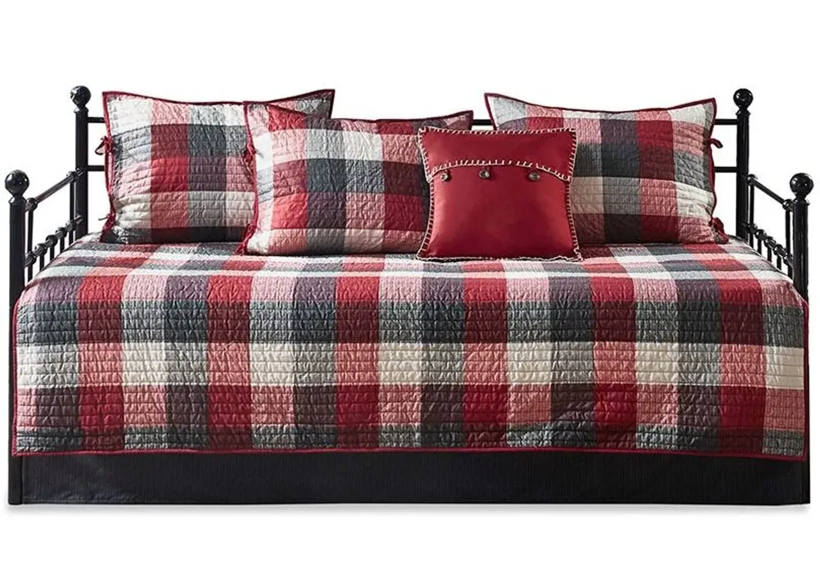 Olliix by Madison Park 6 Piece Red Ridge Reversible Daybed Cover Set