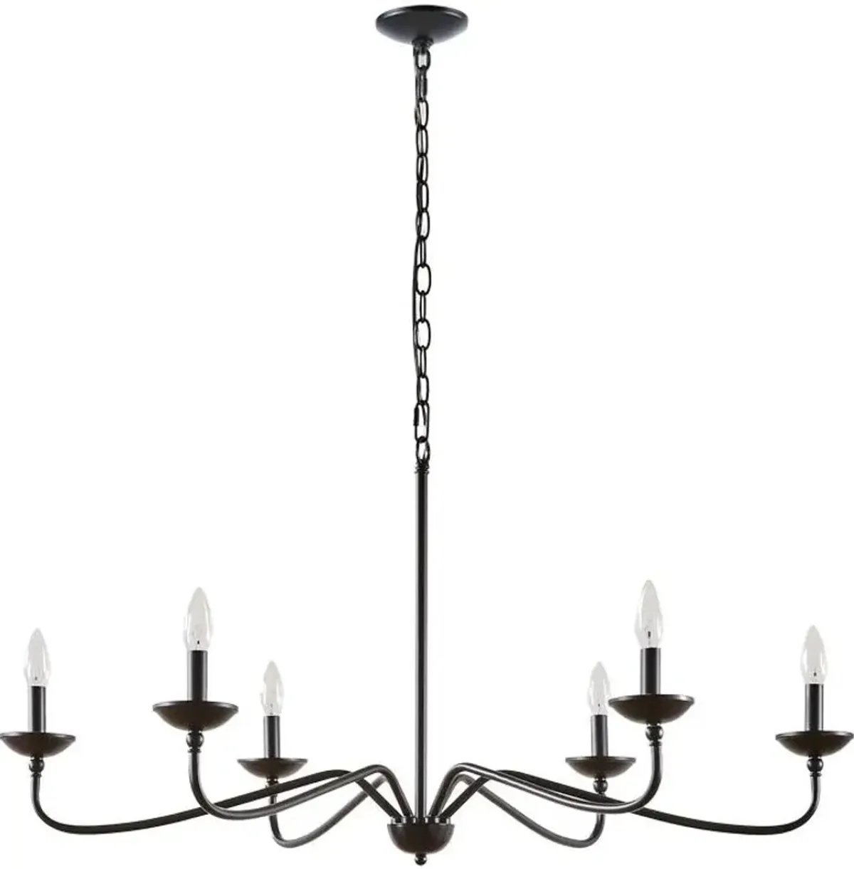 Olliix by Hampton Hill Matte Black Brighton Chandelier