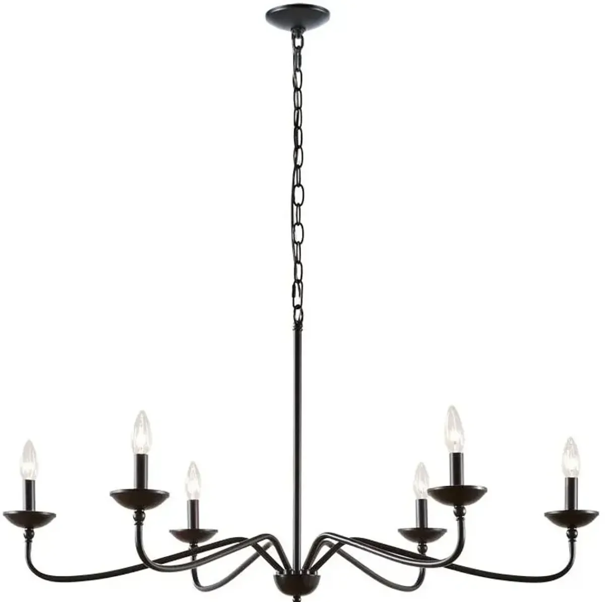 Olliix by Hampton Hill Matte Black Brighton Chandelier