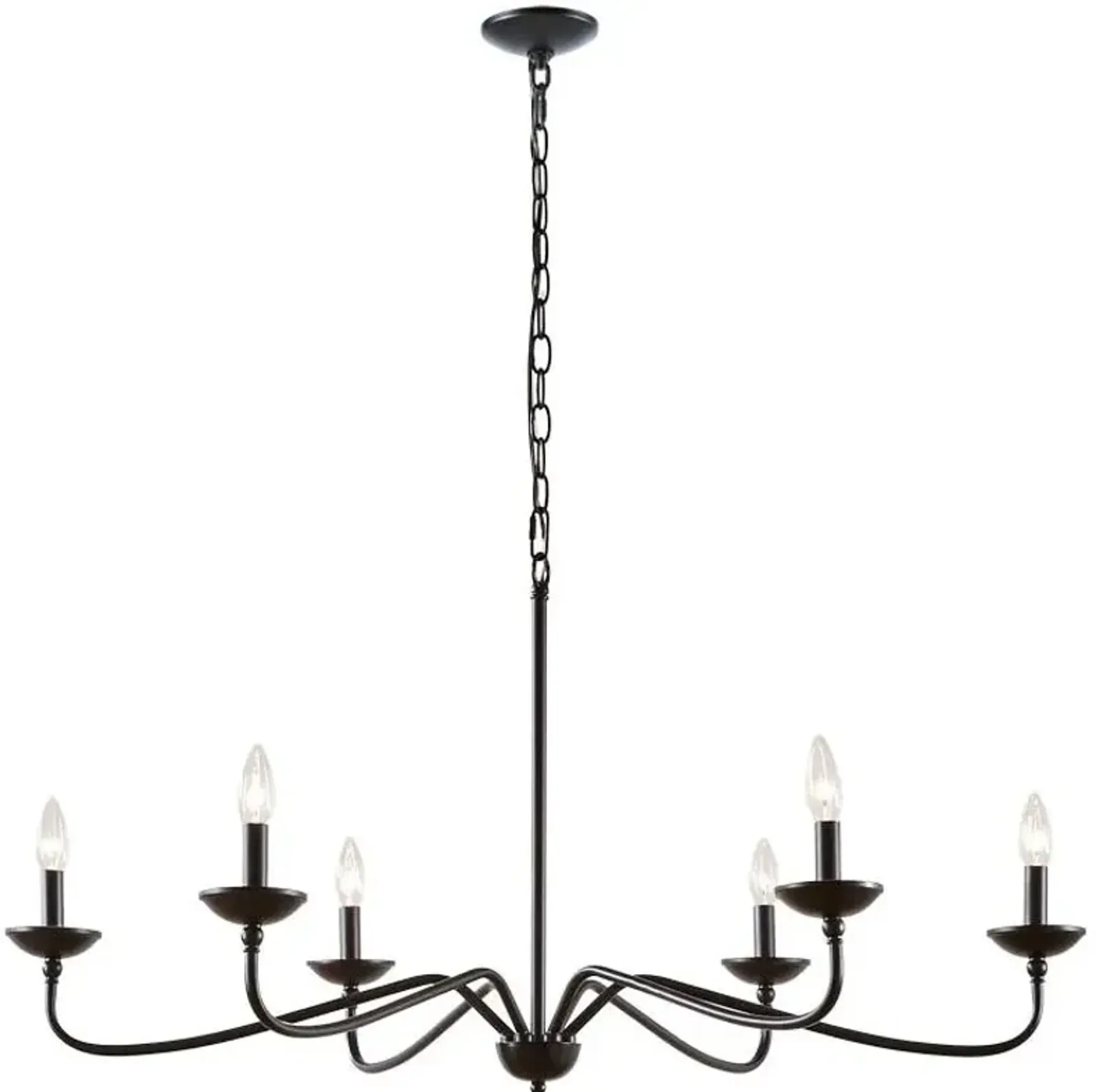 Olliix by Hampton Hill Matte Black Brighton Chandelier