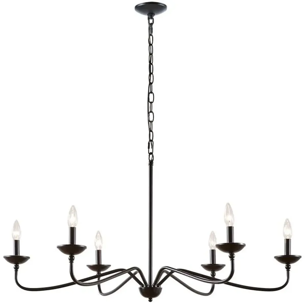 Olliix by Hampton Hill Matte Black Brighton Chandelier