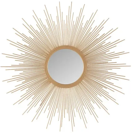 Olliix by Madison Park Gold Large Fiore Sunburst Mirror