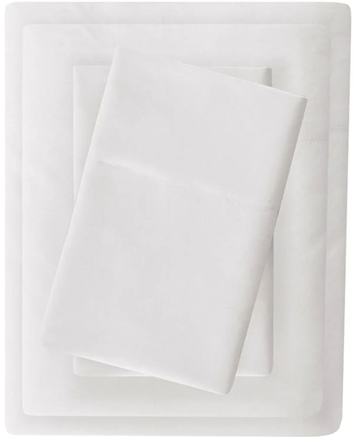 Olliix by Madison Park White Twin 3M Microcell All Season Moisture Wicking Lightweight Sheet Set