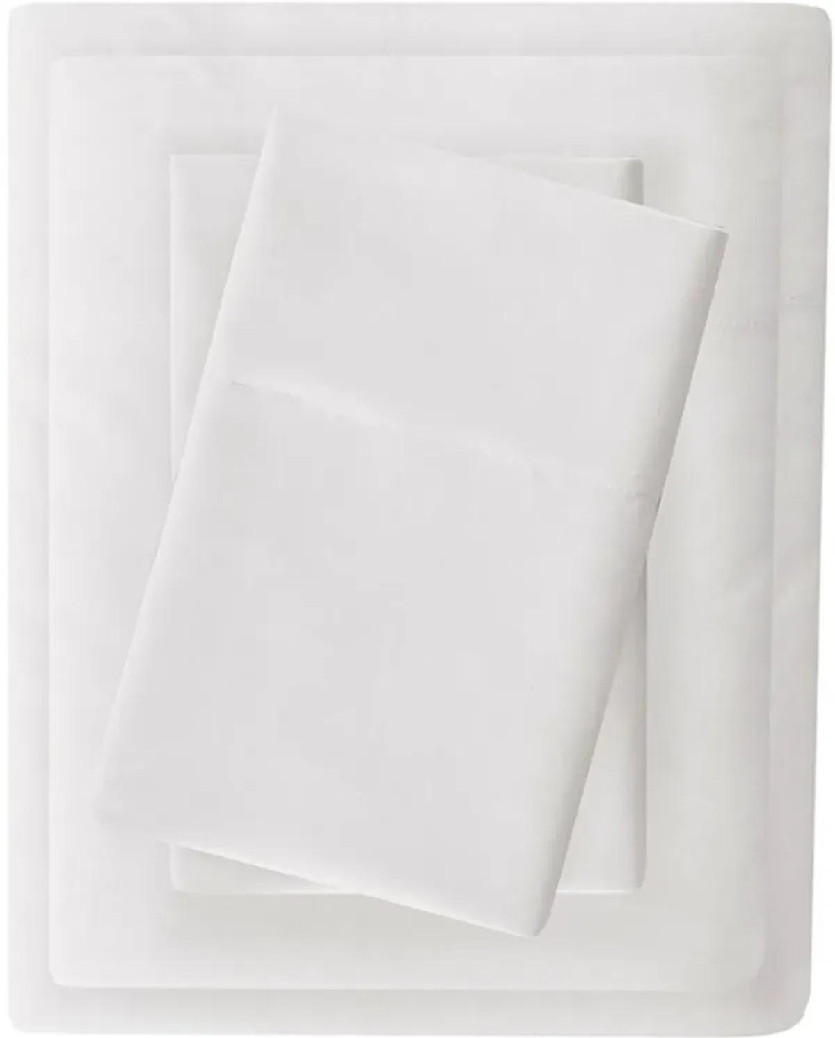 Olliix by Madison Park White Twin 3M Microcell All Season Moisture Wicking Lightweight Sheet Set