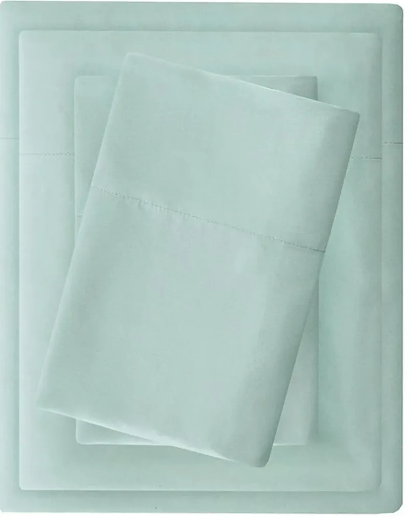 Olliix by Madison Park Seafoam Twin 3M Microcell All Season Moisture Wicking Lightweight Sheet Set