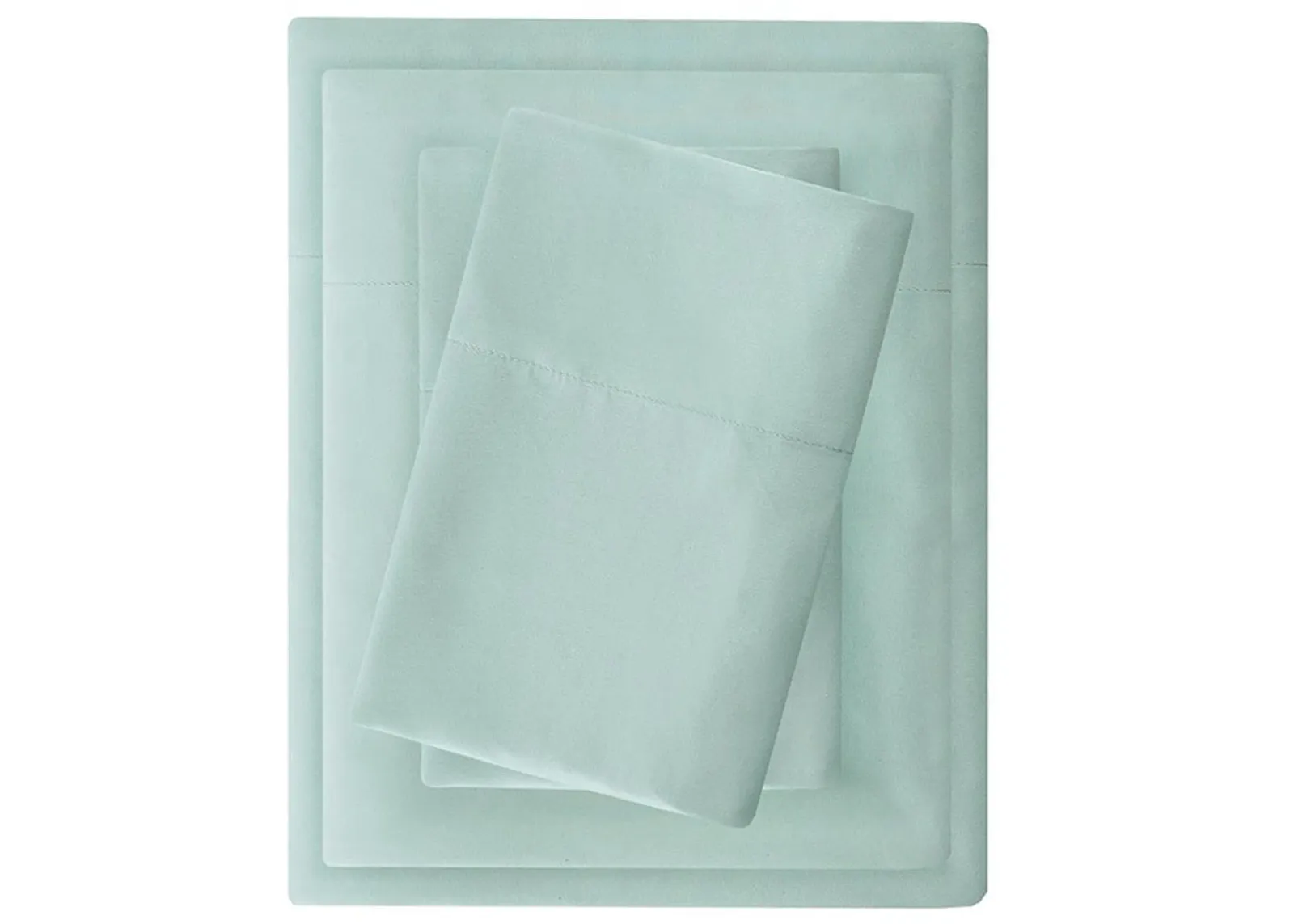 Olliix by Madison Park Seafoam Full 3M Microcell All Season Moisture Wicking Lightweight Sheet Set