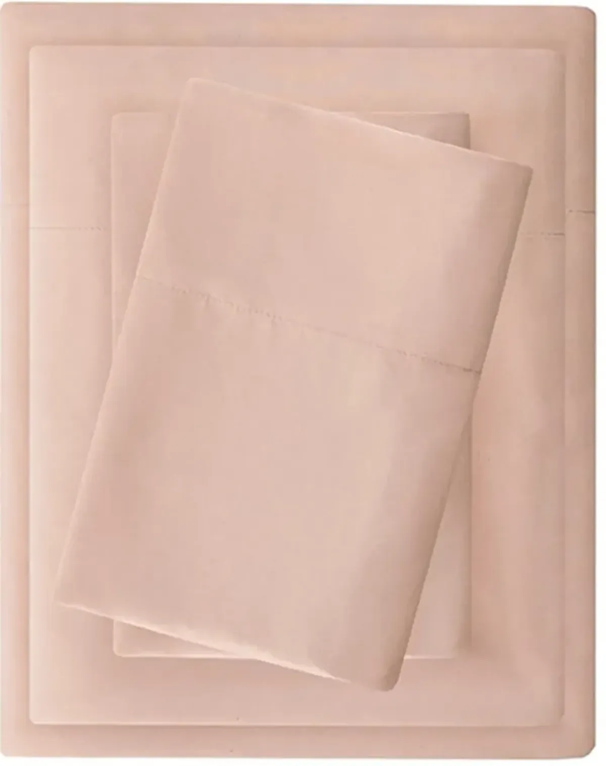 Olliix by Madison Park Blush Twin XL 3M Microcell All Season Moisture Wicking Lightweight Sheet Set