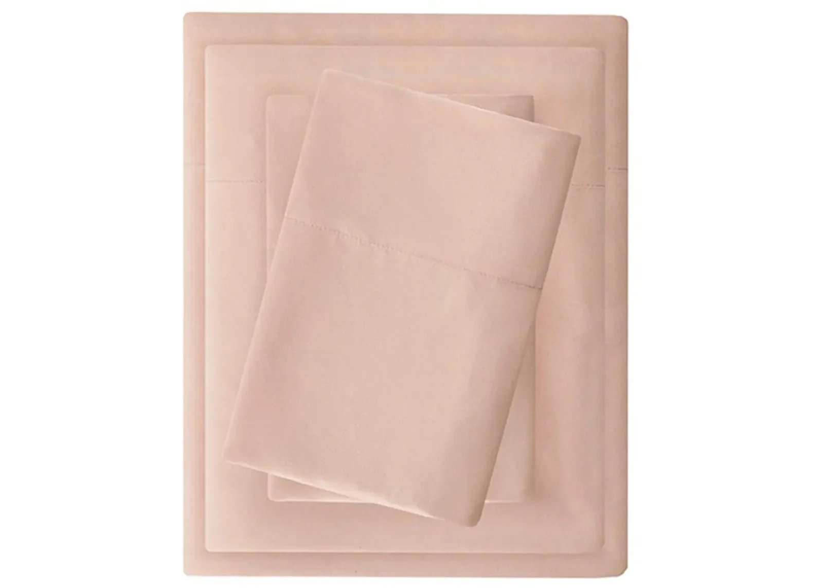 Olliix by Madison Park Blush Full 3M Microcell All Season Moisture Wicking Lightweight Sheet Set