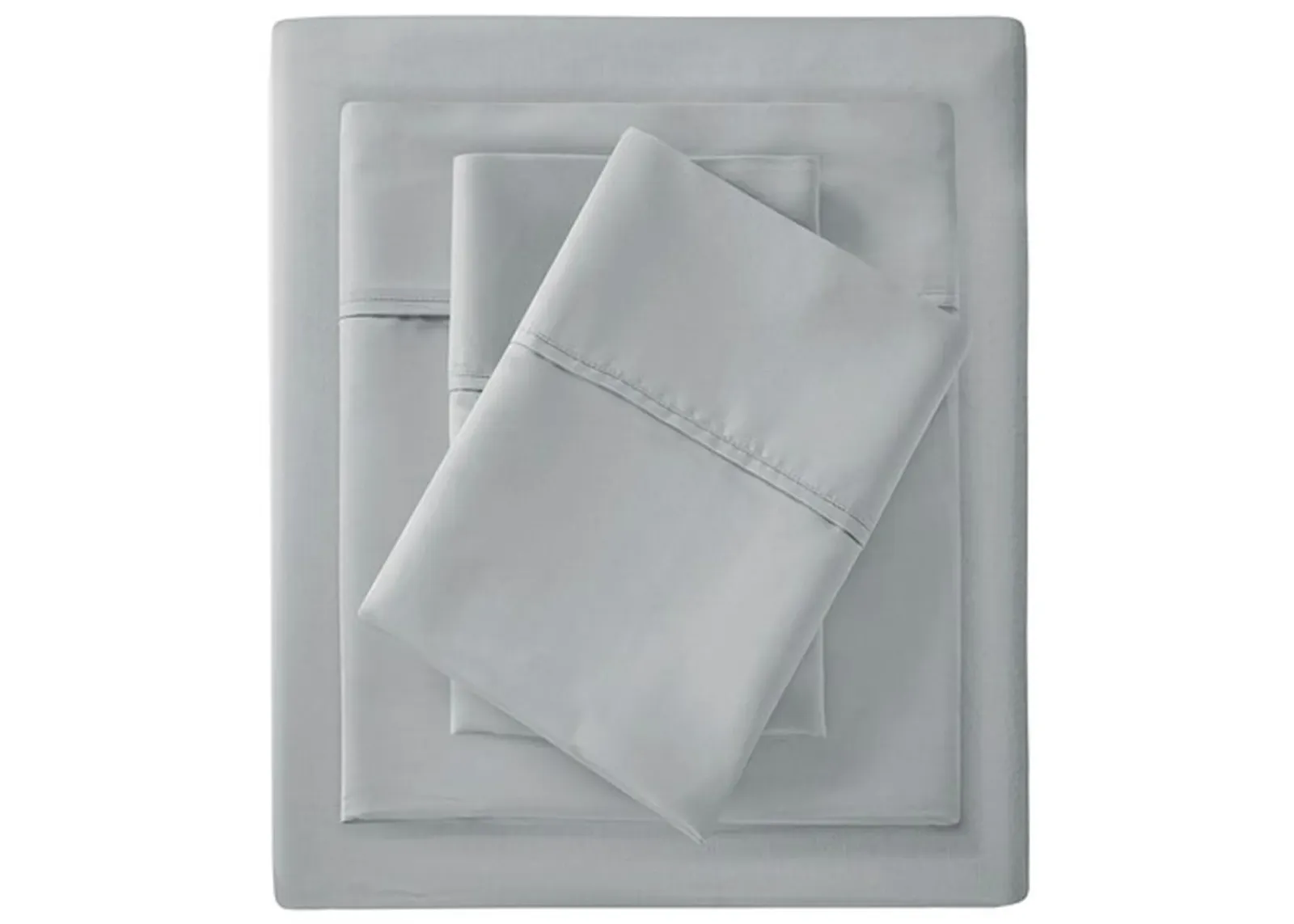 Olliix by Madison Park Grey King 1500 Thread Count Cotton Rich Sheet Set