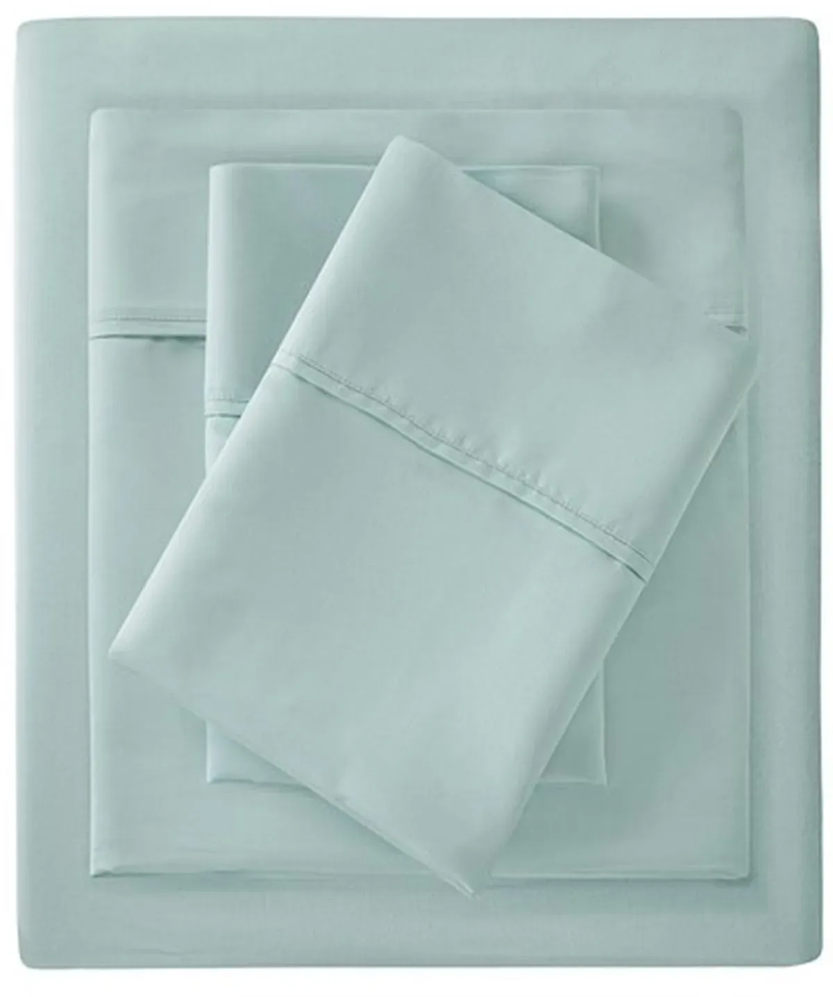 Olliix by Madison Park Seafoam Queen 1500 Thread Count Cotton Rich Sheet Set