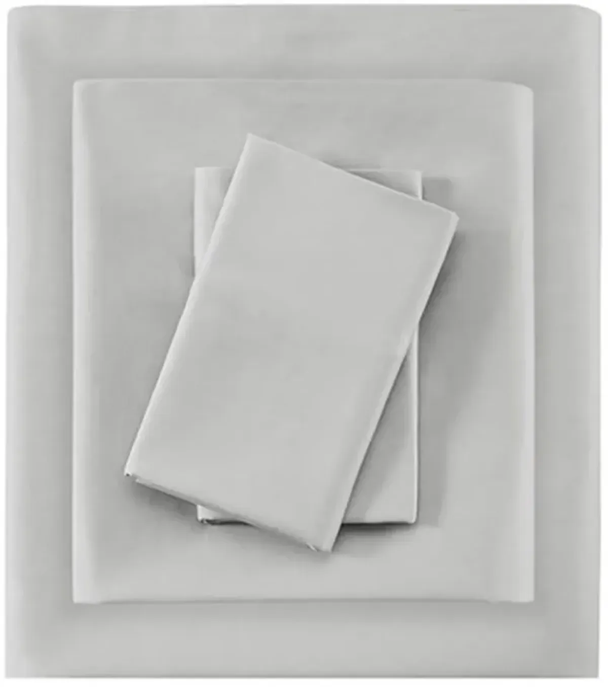 Olliix by Madison Park Light Grey California King 600 Thread Count 100% Pima Cotton Sheet Set