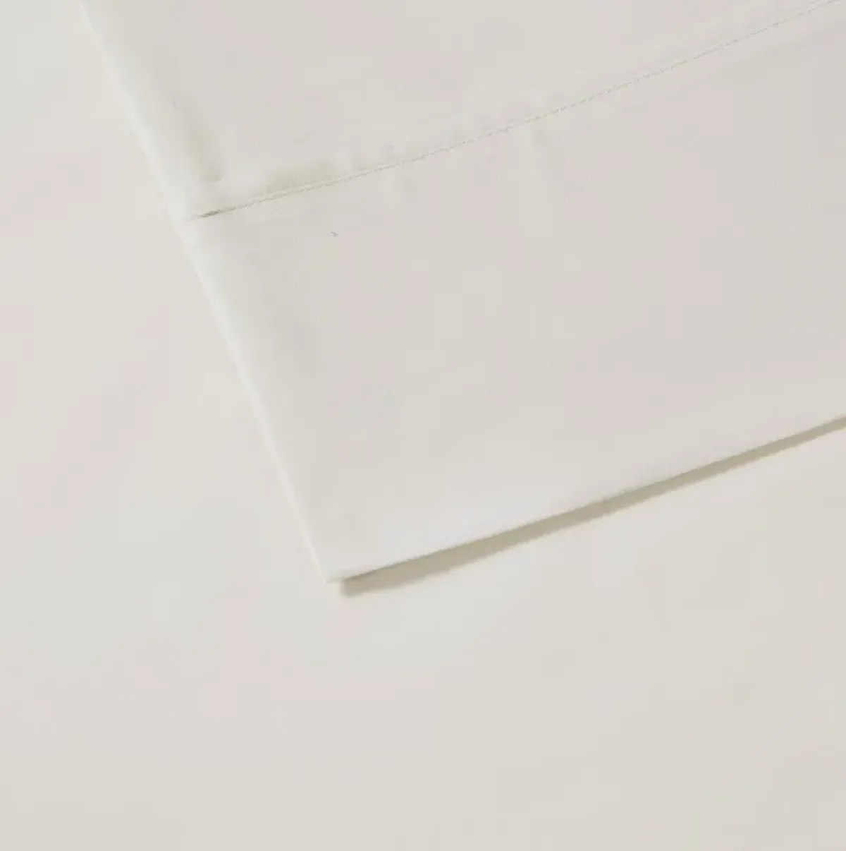 Olliix by Madison Park Ivory Full Peached Percale Cotton Sheet Set