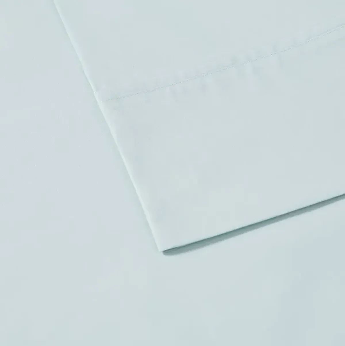 Olliix by Madison Park Aqua Full Peached Percale Cotton Sheet Set