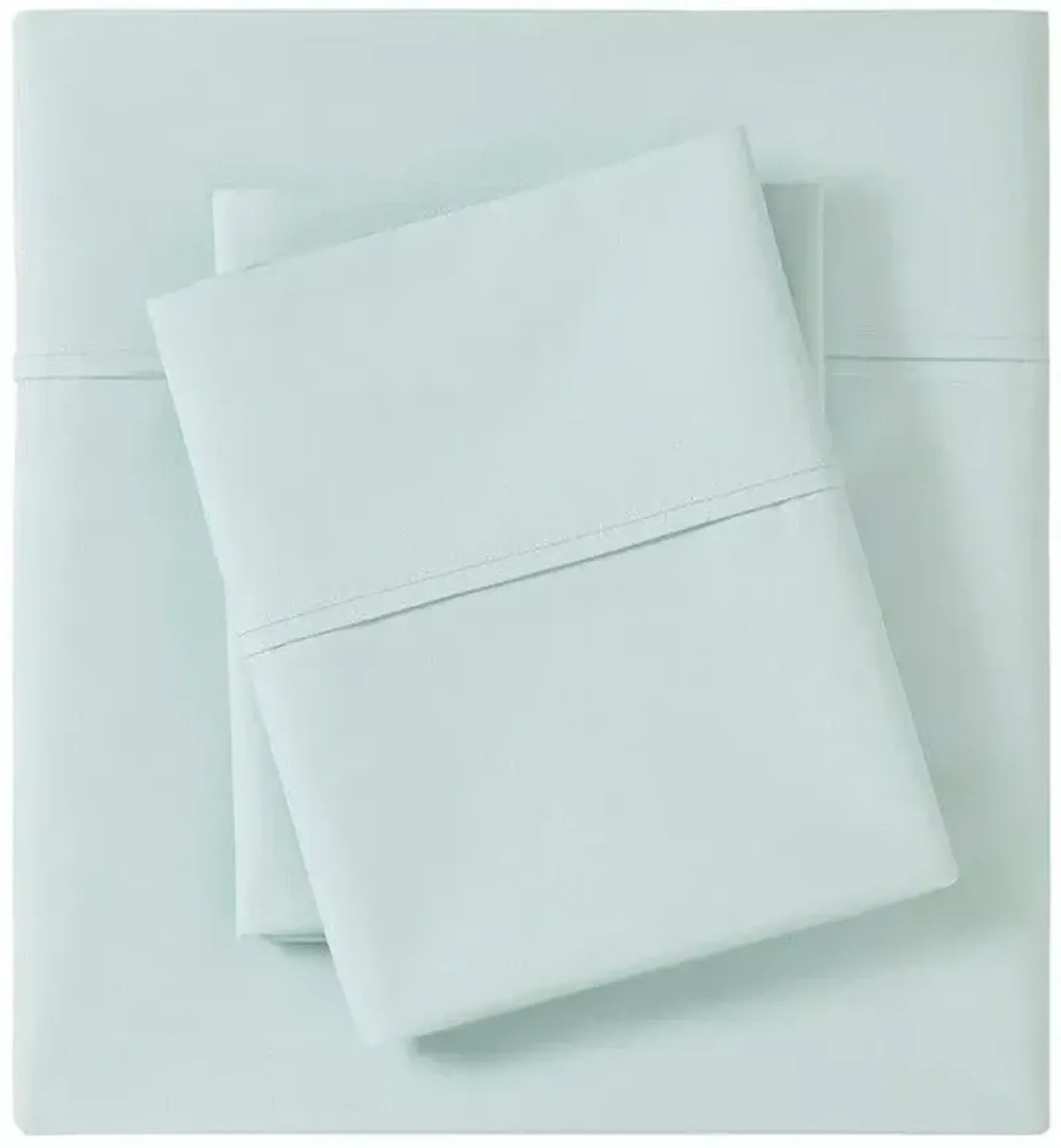 Olliix by Madison Park Aqua California King Peached Percale Cotton Sheet Set