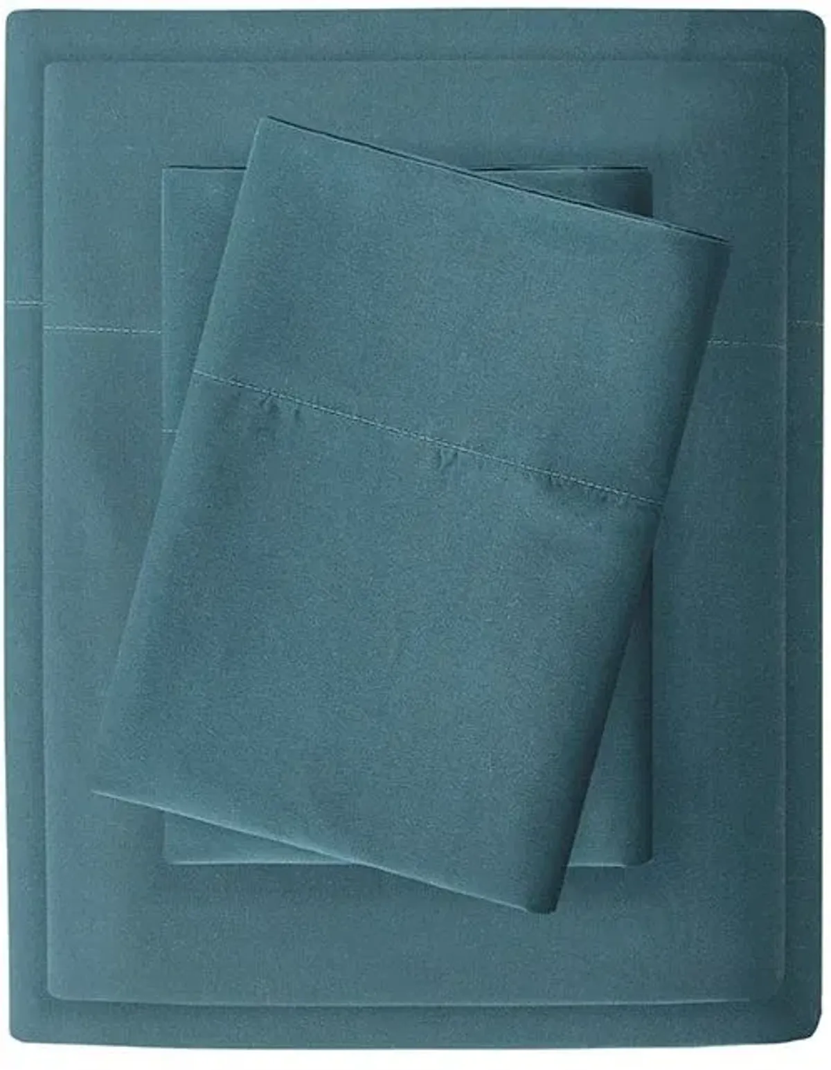 Olliix by Madison Park Teal Twin 3M Microcell All Season Moisture Wicking Lightweight Sheet Set