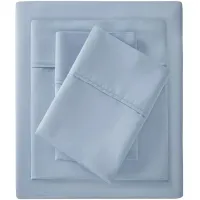 Olliix by Madison Park Blue King 1500 Thread Count Cotton Rich Sheet Set