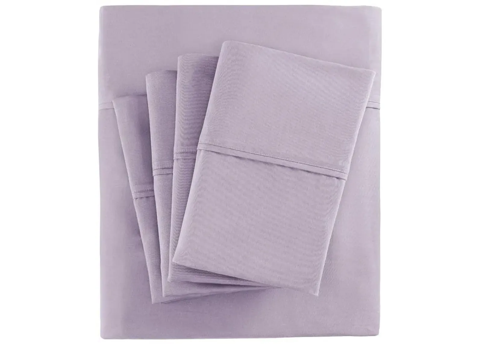 Olliix by Madison Park Purple Split King 800 Thread Count Cotton Rich Sateen Sheet Set