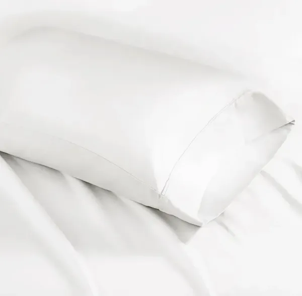 Olliix by Madison Park White 2 Pack of King 1500 Thread Count Cotton Rich Pillow Case