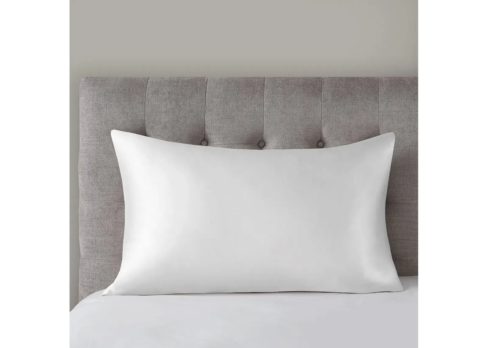 Olliix by Madison Park Silk 100% Mulberry Single White King Pillowcase