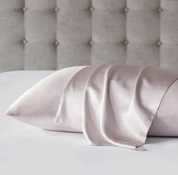 Olliix by Madison Park Silk 100% Mulberry Single Pink King Pillow Case