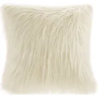 Olliix by Madison Park Edina Natural Faux Fur Square Pillow