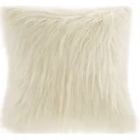 Olliix by Madison Park Edina Ivory Faux Fur Square Pillow