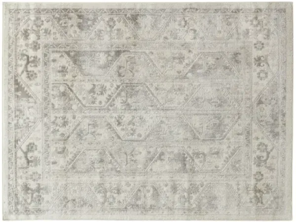 Olliix by Madison Park Dakota Beige/Cream 8x10' Tiled Border Area Rug