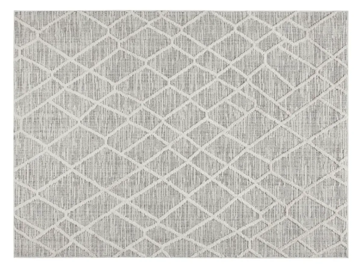 Olliix by Madison Park Ashley Cream/Gray Terni Pebble Indoor Area Rug