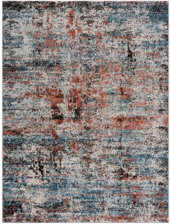 Olliix by Madison Park Newport Multi 5x7' Abstract Area Rug